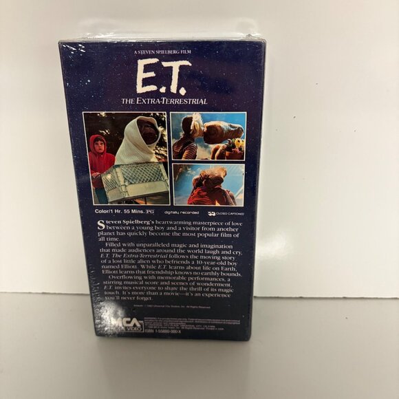 E.T. The Extra-Terrestrial VHS Steven Spielberg Classic Hi-Fi MCA Sealed 1982 - Picture 2 of 6